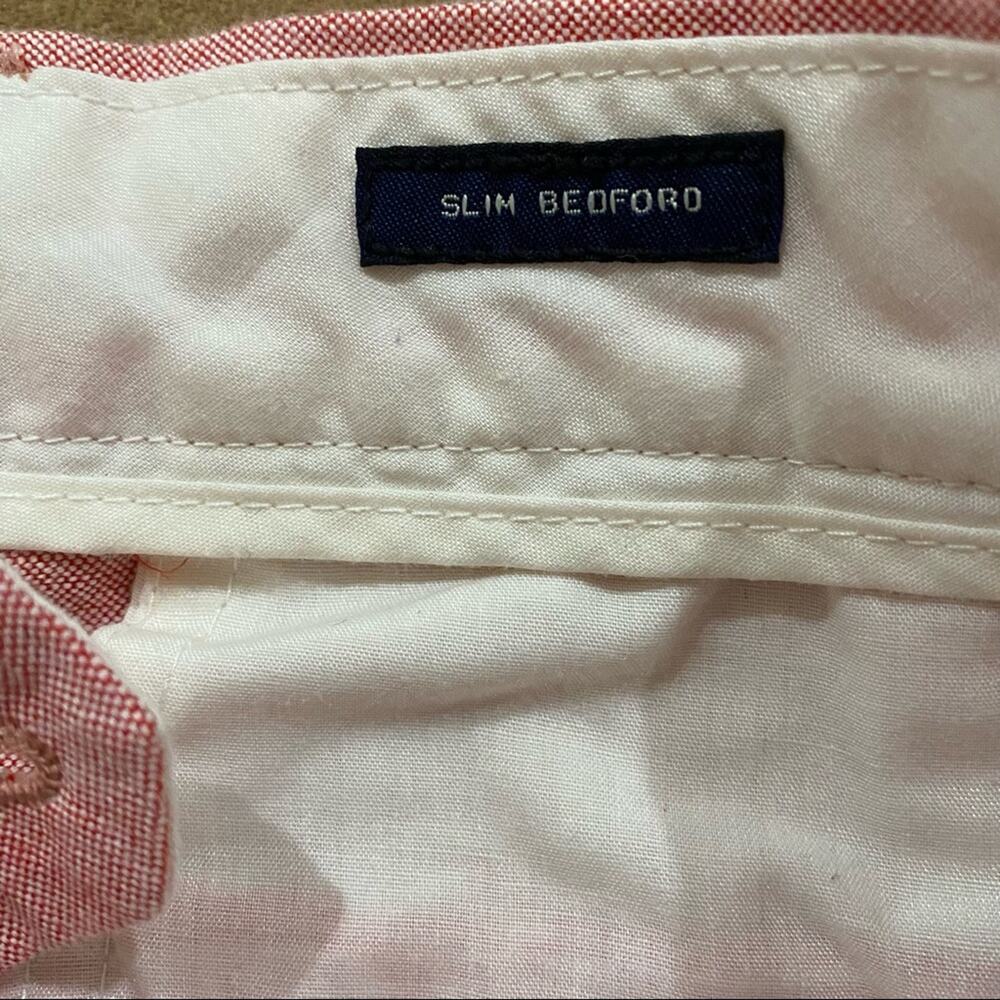 J.Crew Slim Bedford Pants Men’s 32x30 Salmon Pink Chino Preppy Golf old money - Picture 10 of 10